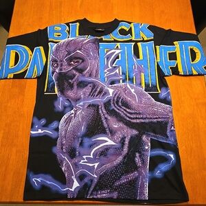BLACK PANTHER AOP T Shirt Size XL MARVEL Avengers Movie Modern Boot
